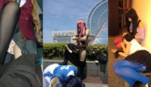 【コスプレ会場】パンチラコスプレイヤー 複数パンチラいっぱい①②セット