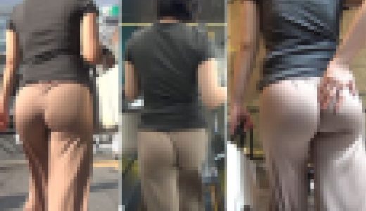 【高画質】ノーパン！？変態女のケツ肉乱舞は説明不能！