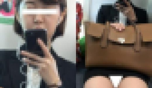 (電車対面）(顔出し)黒のベーシックなスーツをお召になった美人OLさん…きれいなパンストあんよ…無防備な▼ぞーんを観察してきまし