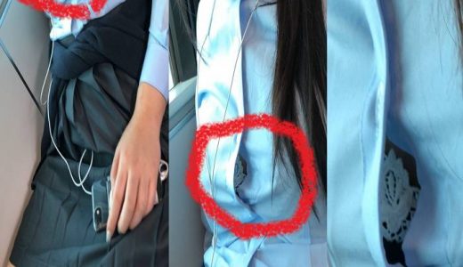 【生ブラ】現役JKの対面ブラちら【睡眠】