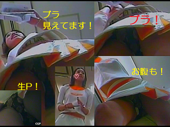 キャンギャル逆さ風68　ブラと生Pを同時に撮影会！②