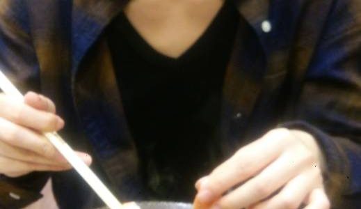 赤外線・逆さ撮り（後輩との食事編）