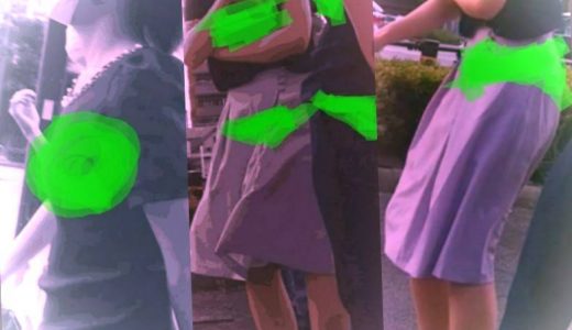 上品なOLお姉さん2人！スカートお尻透け、くっきりおっぱいペロペロ舐め回し、、