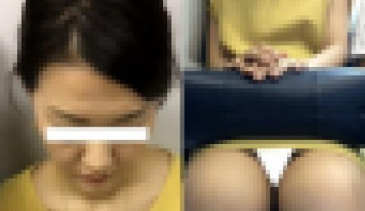 (電車対面）(顔出し)うとうと…うとうと…お洒落なワンピースをお召になった長身の美人OLさん…無防備なお姿を観察してみました!!