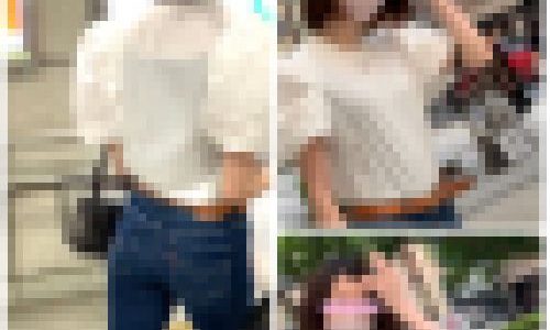 【スキニーエロデニムデカ尻】高級セレブ女の美尻スレンダーエロ肉尻お嬢様が優雅にお買い物！【474】