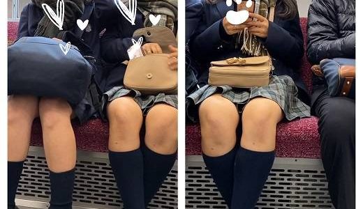 仲良しJK風制服S級美女の対面エロ過ぎるミニスカ生脚83