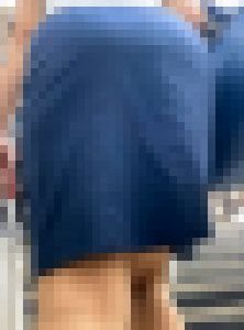 お姉さんの後ろ姿　１２１　OL　過去最高　巨尻　階段上り　ネイビー　タイトスカート