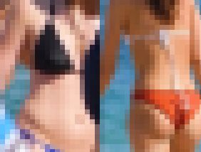 真夏の海水浴場 4