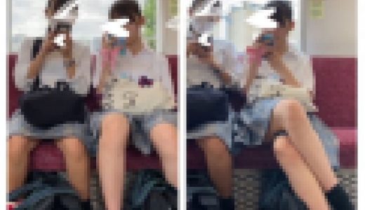 JK風制服S級仲良し美女の対面エロ過ぎるミニスカ生脚126