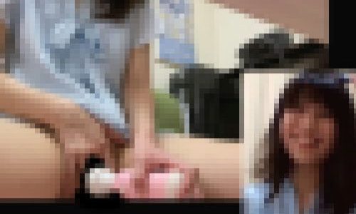 バイトのオンライン面接中に電マでオナニーする関西弁の女