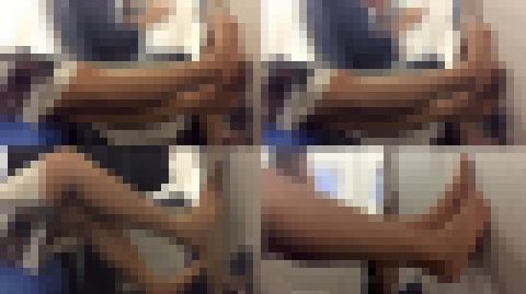 蒸れ蒸れパンストつま先＆足裏OLさん