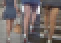 エロすぎるパンストを穿いてた超ミニスカお姉さん