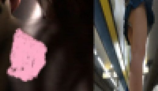 JKの背後から髪にちんこ押し付け【ぶっかけ未遂】