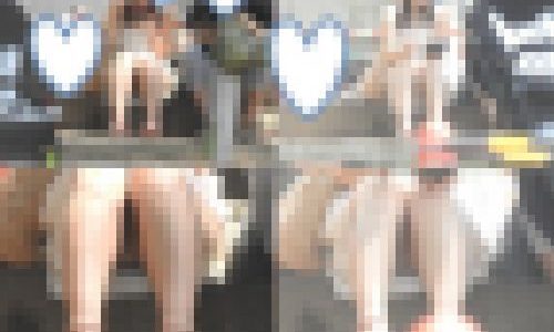 お座りお姉さん発見！！（ＦＨＤ）大変です！！パンツが見えてますよ１５２