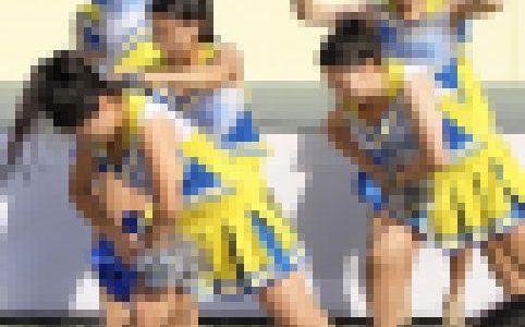 【オリジナル撮影264枚】衣装の胸元が緩くて、、JK風 チア写真集33