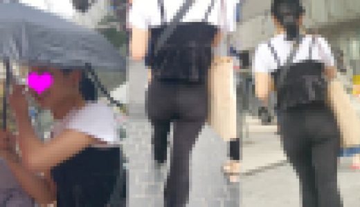 【4K街撮り】美女降臨！！ピタパンムチムチお尻の超絶キュートな女の子