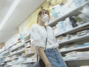 佐々〇希風JDのデニスカ純白編　「禁断の逆さ撮り　シーズン4  No.45」