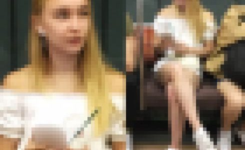 日本人女性を馬鹿にして笑うモデル風の金髪外国人美女（其の二）