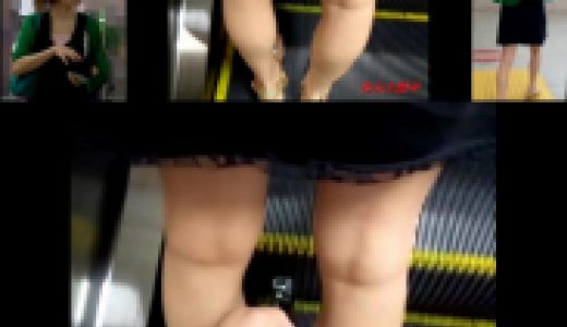 至高の逆さ撮りの瞬間65！ミニスカお姉さまの生パン・はみ出た尻肉がエッチですね