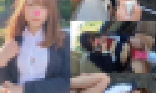 【恵体むっちり露出】巨乳尻の淫乱ヤリマン保険営業OL 24歳／オフィス街で羞恥リモバイ散歩／非常階段で野外生中出し【個撮】