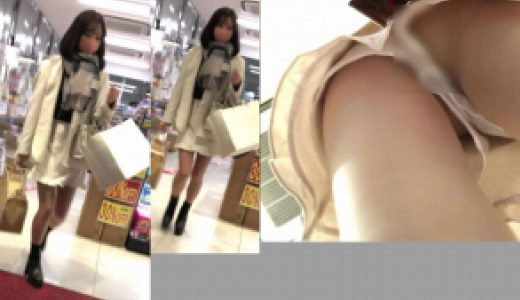 500円シリーズ⑫上品スタイル！気品漂うモデル級スーパー級美女！JD風OL！純白ピンクPスト越しキュロットから！この子Pは超貴重