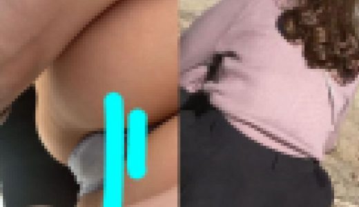 【激エロ水色Tバック】公園の人妻case1 ミニスカ人妻を下から覗いたらエロ尻Tバックのどアップが4K画質で撮れました！