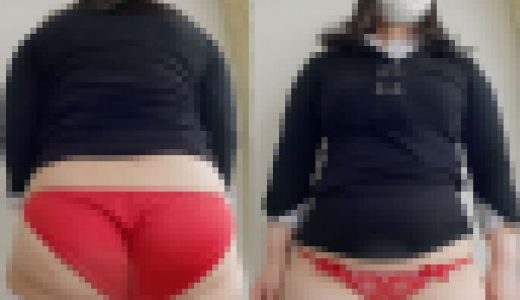 【ワンコイン人妻パンチラ】エコバッグ２つ抱えてスーパーマーケットから出てきた力持ちおばさん