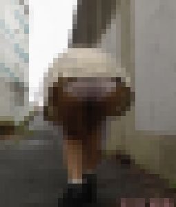 超ミニスカJK　追跡　痴漢２