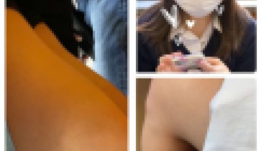 JK風制服美女の接近エロ過ぎるミニスカ生脚189