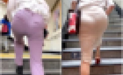 【2名・ガシガシ大股で登りエロヒップ堪能させてくれるGAL】
