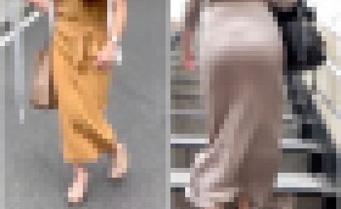 【2名・簡単にヤらせてくれそうなワンピース着衣尻】