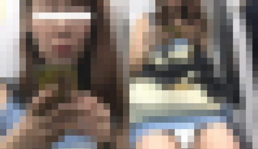 (電車対面）(顔出し）ノースリーブのデニムのワンピースをお召になって…無防備にパンストあんよをひらく休日のOLおねいさんを観察し