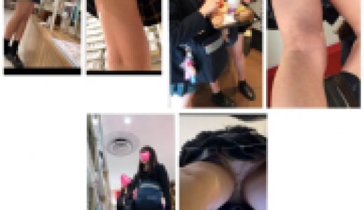 [4K]ミニスカJK逆さ撮り3本セット