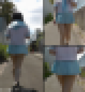 超ミニスカ追跡パンチラ　イズミちゃん４