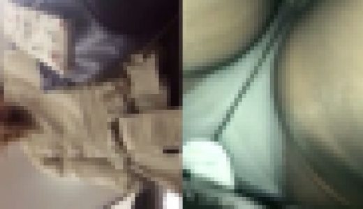 逆さ8 人妻系OL 黒スト越しの白