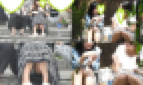 お座りお姉さん発見！！（ＦＨＤ）大変です！！パンツが見えてますよ１６４