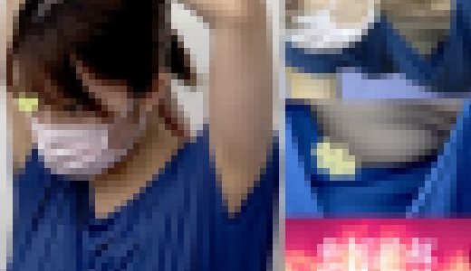 【ヨガ/胸チラ】四つん這いと前屈みで無防備な胸元【女子大生】