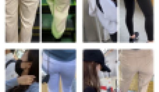4名の美人お姉さんの超接近のエロすぎるお尻441