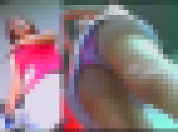 [再販]キャンギャル逆さ風3　美しいフロント花柄 薄紫生P ずっと全開！