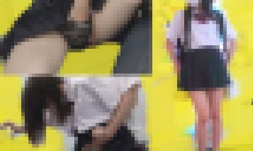 【粘着痴漢】バス内で痴漢され端ない格好で感じるJK！トイレに連れ込み上下のお口をピストン！たっぷり濃汁中出し！