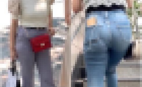 【2名・アイドル系の着衣尻】