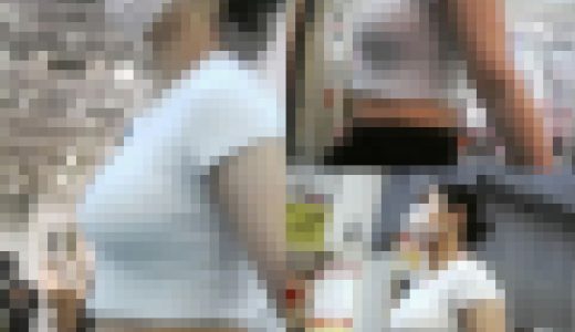 パッチリ二重が可愛い白Tブラトップ乳