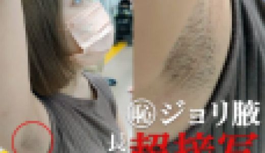 【腋毛超接写】美人OLの恥ずかし過ぎる濃密ジョリ腋を長尺超接写