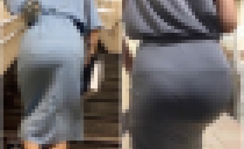 【2名・美クビレ&美尻が際立つスカート着衣尻】