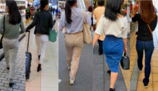 街中の魅力的なお尻 4
