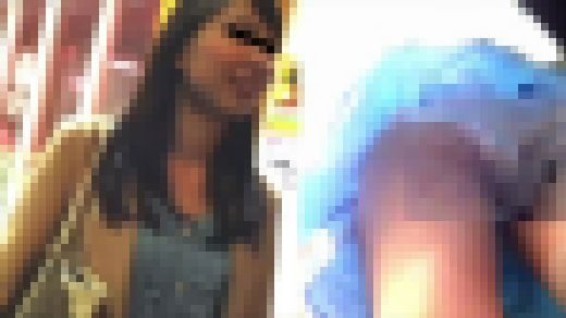 【顔出し】都会の美女のパンティ94