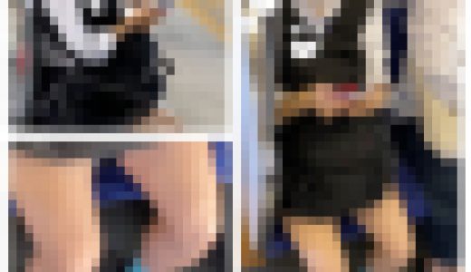 JK風制服美女の真上からのエロ過ぎるミニスカ生脚281