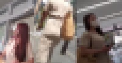 【動くお尻フェチ】昼下がりにスケパンしているOL。。【お尻・パンティーライン】