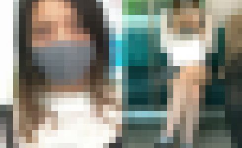 盗影を警戒して睨んできた長身モデル女子大生（後編）