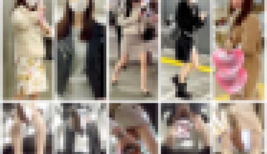 逆さ撮りの瞬間47☆お仕事終わりのお姉さん5人セット☆（フラッシュ撮影/エスカレーター/ゲームセンター/声掛け/カメラ目線）